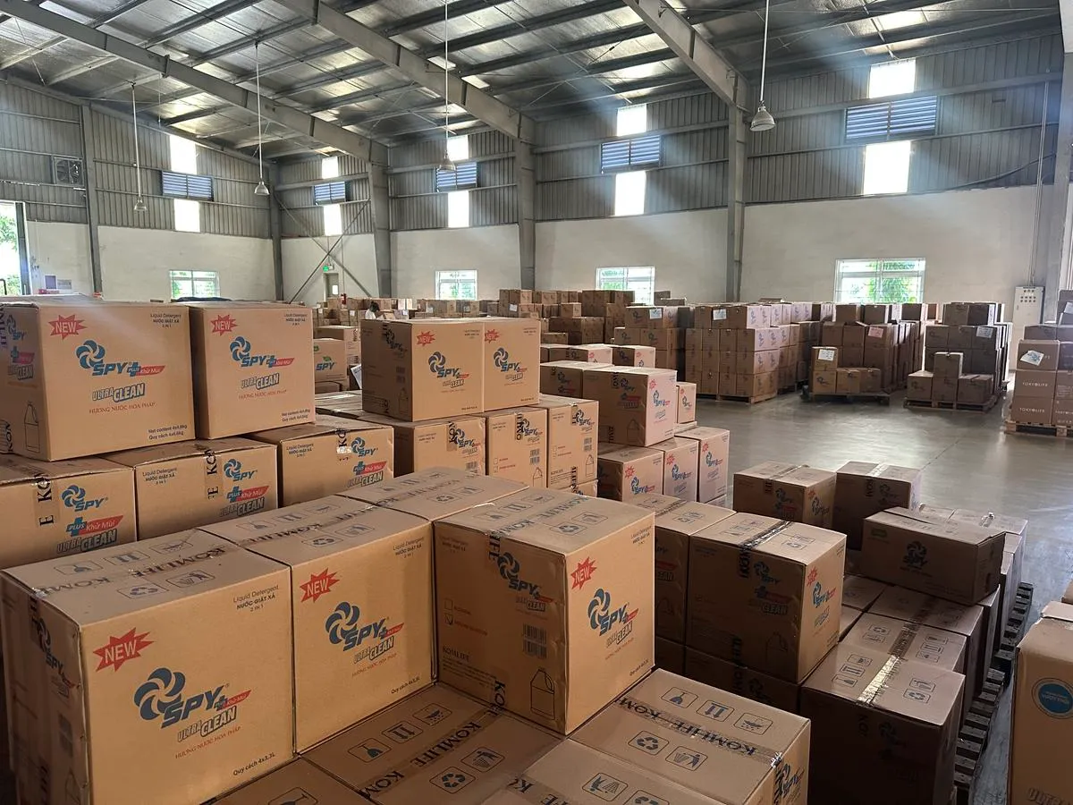 Kho thành phẩm trước khi xuất xưởng